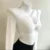 Cárdigans elegantes y sexys de moda para mujer, de color liso, transparentes, de manga larga, de malla, estilo vintage, con cordones, estilo urbano, cárdigans cortos.