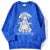 Sudadera con capucha estilo Harajuku con diseño de chica de anime para parejas, estilo kawaii, cómoda y creativa, ideal para combinar con todo, ropa de calle cómoda para mujer.