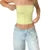 Top tubo Y2K, ropa estética para mujer, estilo grunge, a rayas/color sólido, hombros descubiertos, sin tirantes, sin mangas, ropa de calle de los años 2000