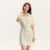 Dress Women Turn-Down Collar Stylish And Chic  Summer New Simple And Sweet Waist-Cinching Short Skirt