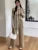 Striped Knitwear Fashion 2 Piece-Set For Women Contrast Long Sleeve Split Straight Trousers Outfits Women’s Pants Sets