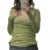 Tops Y2K para mujer, ropa de hada grunge, camiseta de manga larga con cuello en V de color sólido, ropa de calle coqueta de los años 2000