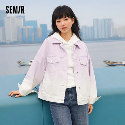 Chaqueta vaquera para mujer, estilo holgado, de primavera, nueva tendencia bordada.