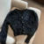 Cárdigan de punto de mohair recortado vintage para mujer, suéter con cuello en V, abrigo, ropa de calle coreana, prendas de punto en blanco y negro, jerséis ajustados sólidos, nuevo
