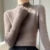 Suéter liso para mujer, jersey de punto de cuello alto medio, estilo Harajuku coreano, tejido grueso, moda de otoño e invierno, jerséis ajustados