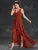 Surplice Front Ruffle Trim Prom Dress