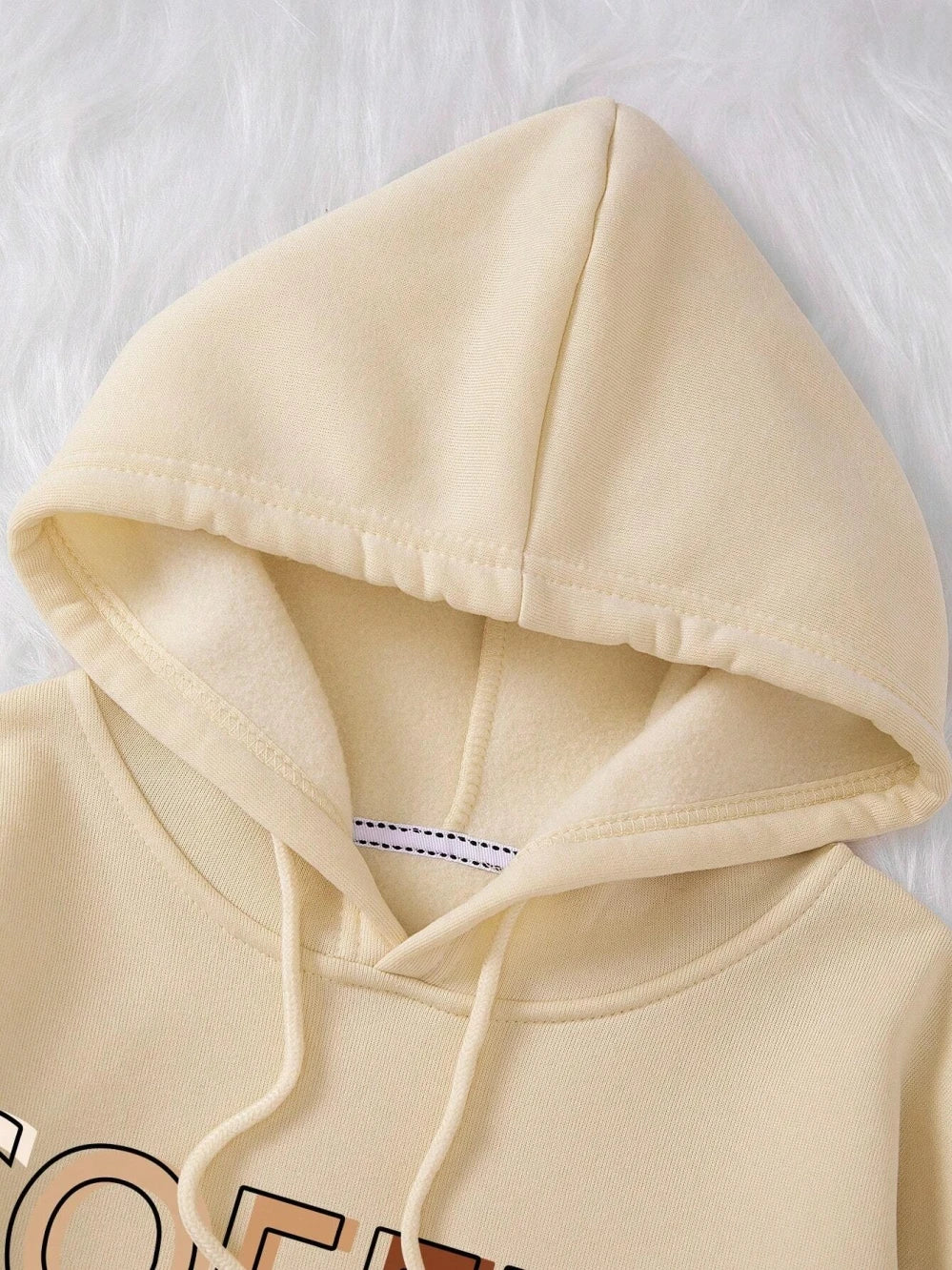 Sudadera con capucha y estampado gráfico de letras divertidas Love Coffee para mujer, sudadera de forro polar a la moda, informal, tallas S-XXL, ropa de otoño de gran tamaño