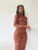 Vestidos largos ajustados para mujer, traje de una pieza para club, ropa de fiesta de noche, cuello redondo, media pantorrilla, vestidos sexis De mujer, ropa de calle