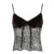Bow Lace Up Leopard Halter Tops Sexy Y2k Velvet Lace Trim V-Neck Camisole Hotsweet Chic s Clothing Streetwear