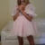 Vestido de princesa de tul con mangas abullonadas estilo kawaii para mujer, minivestido vintage con hombros descubiertos y cuello cuadrado, de malla abullonada, para fiesta, graduación y noche.