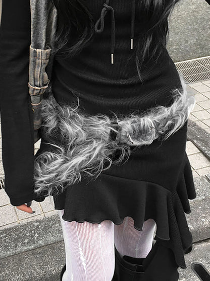 Cinturones de piel sintética gris con diseño elegante para mujer, combinables con todo, estilo Y2K, exquisitos accesorios vintage para la cintura.