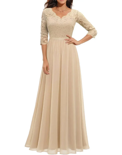 Diane™ | Women's Elegant Lace Long Dress