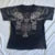 Camiseta cibergótica grunge Y2K con gráfico de calavera vintage, top corto de manga corta, camiseta skater retro japonesa kawaii de los años 00, ropa de calle para mujer