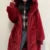 Abrigo largo de piel sintética de marca de lujo de moda de invierno para mujer, chaqueta con capucha y cremallera, abrigos gruesos y cálidos de piel sintética de conejo de peluche