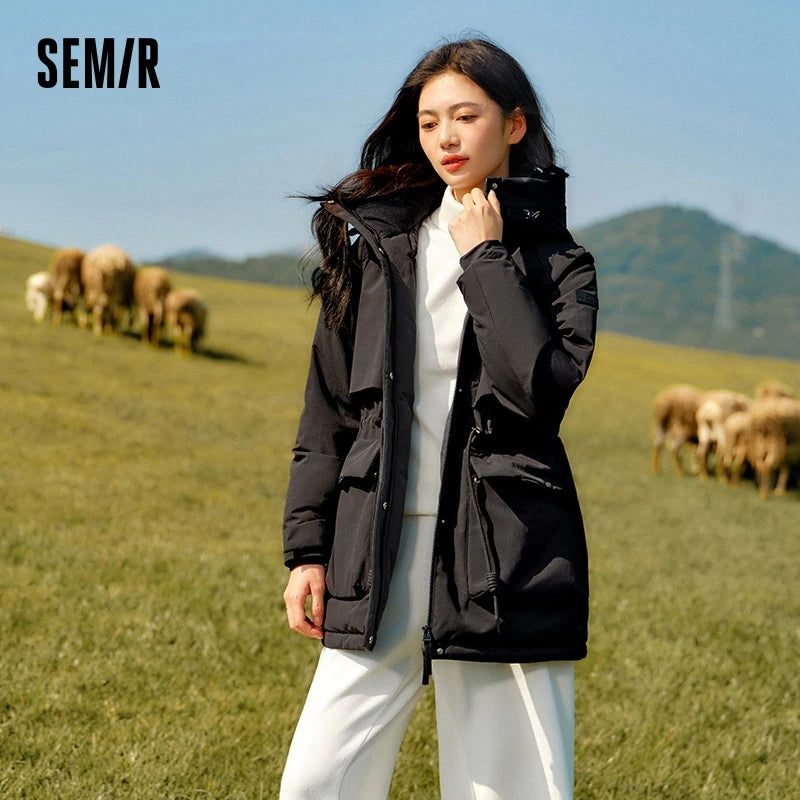 Down Jacket Women China Series Mid-Length Down Jacket  New Winter Goose Down Winter Clothing
