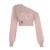 Camisetas de moda para mujer, blusas casuales de manga larga, cuello alto, lisas, cómodas y de un solo hombro.