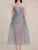 Korean Style 3D Flower Sequin Lace Strapless Dress Elegant Multi-color Mesh Long Dresses Women 2025 New Spring Summer A7877