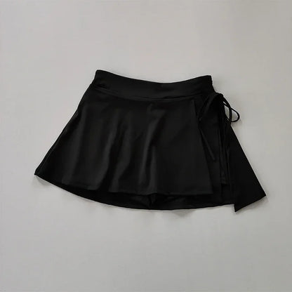 Summer Women’s Skirts Fashion Sexy Mini Elastic Pleated Sun Skirts For School Girl Uniform Korean Black High Waist Tennis Skirts