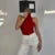 Chaleco de verano de cuello alto para mujer, sin mangas, de color sólido, de punto acanalado, ajustado, camisetas sin mangas Y2K, ropa básica para discoteca para mujer