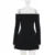 Vestido sexy de un solo hombro, corte A, para mujer, otoño, nuevo, elegante, ajustado, minivestido acampanado de manga larga, vestidos de fiesta para mujer.