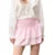 Minifalda de verano para mujer, con estampado floral, elástica, de cintura alta, con volantes escalonados, faldas cortas de corte A, faldas para salir, ropa de calle