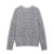 Suéteres casuales de punto con cuello redondo para mujer, suéter vintage holgado gris de manga larga, suéter para mujer, moda urbana versátil.