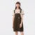 Denim Suspender Dress Women  Summer New High-Rise Retro Playful Short Dress