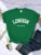 London Westminster Street Letter Tshirt Women Summer Breathable Crop Top Casual Sport Tee Clothes Sweat Cool Soft T-Shirt Female