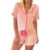 Pijama navideño bonito con estampado de bastón de caramelo y lazo, conjunto de pijama de manga corta con botones y pantalones cortos anudados de Navidad, conjunto de pijama de 2 piezas para mujer