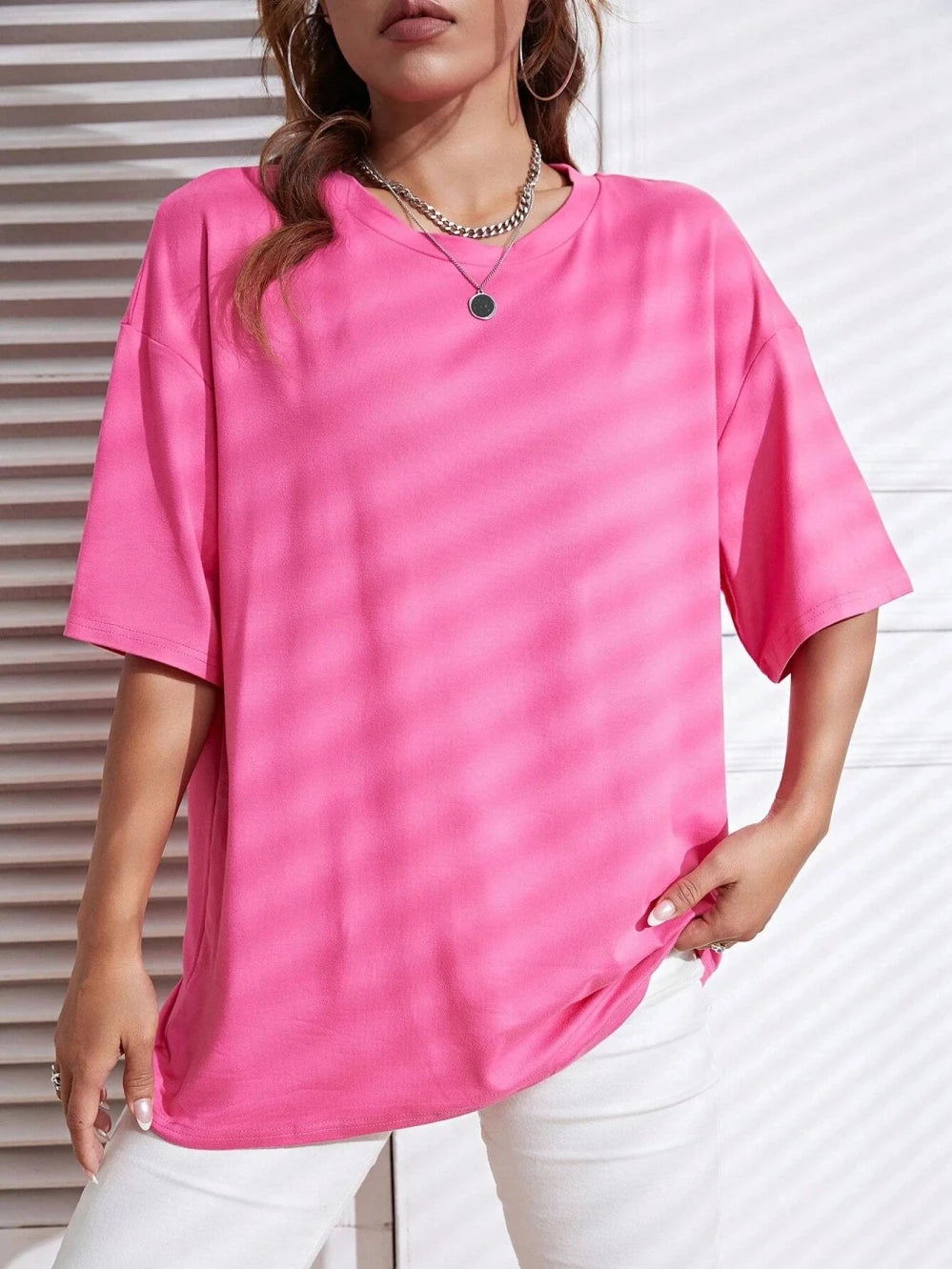 Camiseta de algodón de color liso para verano, camisetas de hip hop para mujer, camisetas casuales de algodón de manga corta, camisetas cómodas de moda