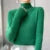 Suéter liso para mujer, jersey de punto de cuello alto medio, estilo Harajuku coreano, tejido grueso, moda de otoño e invierno, jerséis ajustados
