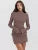 Sexy Slim Mini Dress For Women Two Pocket 2025 Spring Autumn New Long Sleeve A-line Solid Club Party Dress Elegant Female