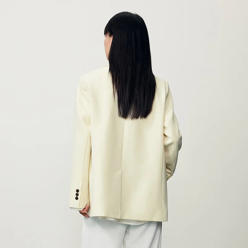 Chaqueta de otoño para mujer, nueva, de longitud media, color liso, para uso diario, combinable, informal, a la moda, para mujer