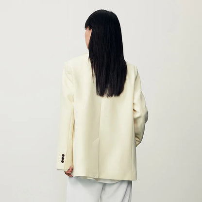 Chaqueta de otoño para mujer, nueva, de longitud media, color liso, para uso diario, combinable, informal, a la moda, para mujer