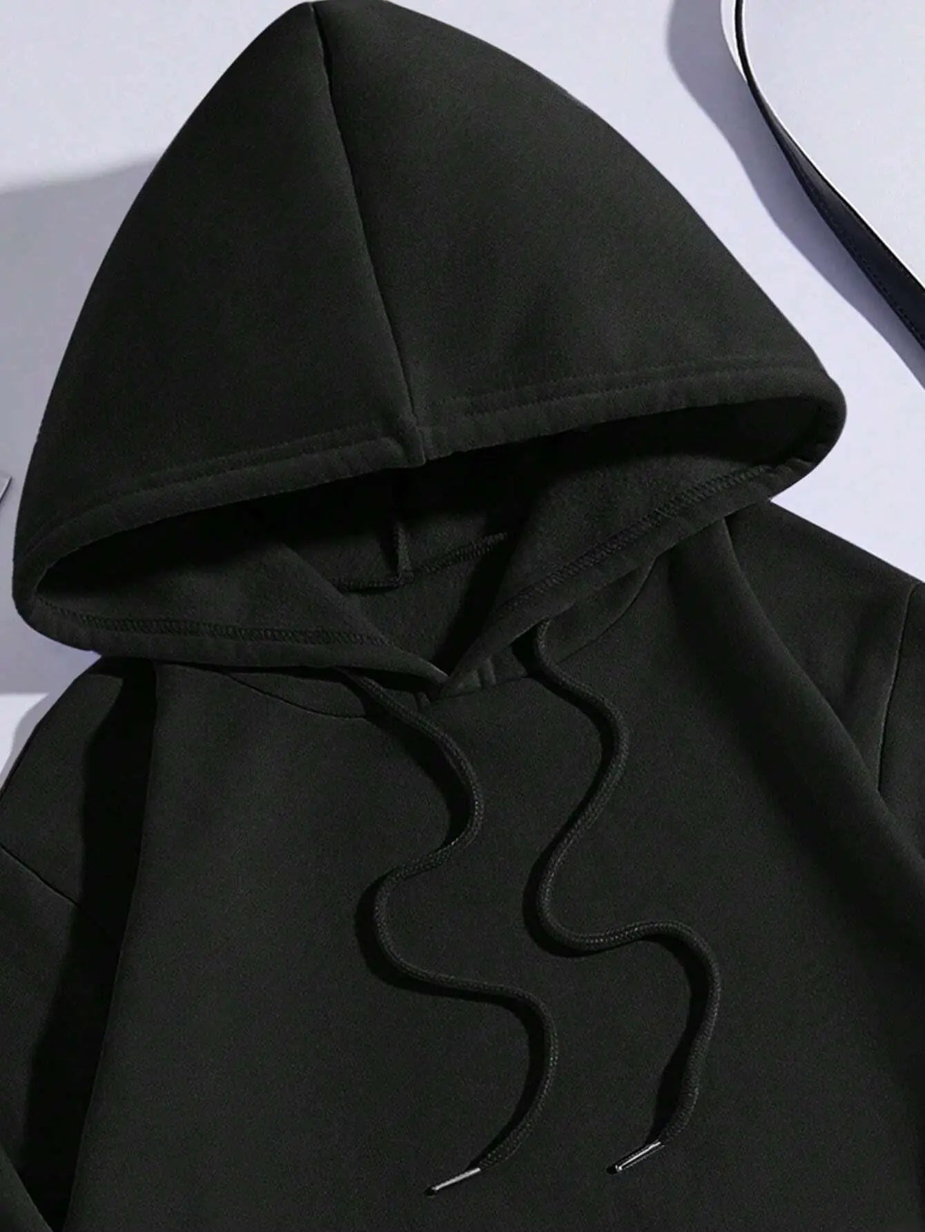 Sudadera con capucha y estampado gráfico de letras "Dear Person Behind Me" para mujer, suave, abrigada, de forro polar, informal, holgada, para otoño