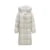 Chaqueta de plumón para mujer, larga, resistente al viento, holgada, de invierno, cálida, con cuello de piel y capucha.
