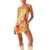 Vestido estético Y2K para mujer, con estampado floral, hombros descubiertos, sin tirantes, sin mangas, minivestido para salir, fiesta, clubwear