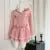 Conjunto de chándal de 2 piezas Y2K para mujer, con capucha y cremallera, abrigo ajustado con retazos de encaje y volantes, minifalda, moda coreana de otoño, conjuntos sólidos