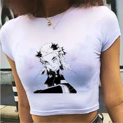 Camiseta de verano para mujer nueva, estilo callejero de Europa y Estados Unidos, camiseta corta sexy, camiseta de moda corta.
