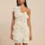 Vestido mini de punto con flores en 3D para mujer, sexy, ajustado, con aberturas en la cadera, cuello halter, para playa, fiestas y vacaciones.