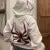 Sudadera con capucha y sudaderas para parejas de Halloween europeas personalizadas Y2K para mujer, Spider Woman grande