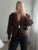 Cárdigan de punto con cuello en V para mujer, abrigo de manga larga, moda de otoño, elegante, corto, cárdigan de punto para mujer