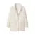 Blazer largo y peludo estilo boyfriend retro para mujer, con doble abertura en la espalda y bolsillos delanteros, holgado, de gran tamaño, a la moda