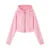 Outerwear Women Short Style Raglan-sleeved Vintage Simple Spring Slimming Skinny Hooded Jacket Sporty Style