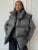 Chaquetas informales holgadas sin mangas, parkas para mujer, ropa de calle de invierno, prendas de vestir exteriores para mujer, camiseta sin mangas con solapa, abrigo de retazos