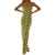 y2k Knitted Dresses Women Geometric Print Spaghetti Strap Sleeveless Bodycon Dresses 2000s Long Night Party Dresses