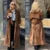 Elegante gabardina larga de ante para mujer, con cinturón, doble botonadura, manga larga, cortavientos marrón, ropa de calle de otoño para mujer, nueva
