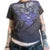 Camiseta Cyber Y2K de los años 2000 para mujer, con estampado de calavera, cuello redondo, manga corta, ropa estética para chicas E, ropa gótica para centro comercial, ropa urbana