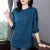 Blusas de mujer estilo primavera otoño, camisas casuales de manga larga con cuello alto, blusas, tops DF4850