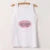 Camiseta básica americana de cuello redondo con estampado de letras, de punto, de manga corta, estilo Spice Girls, top corto ajustado de verano